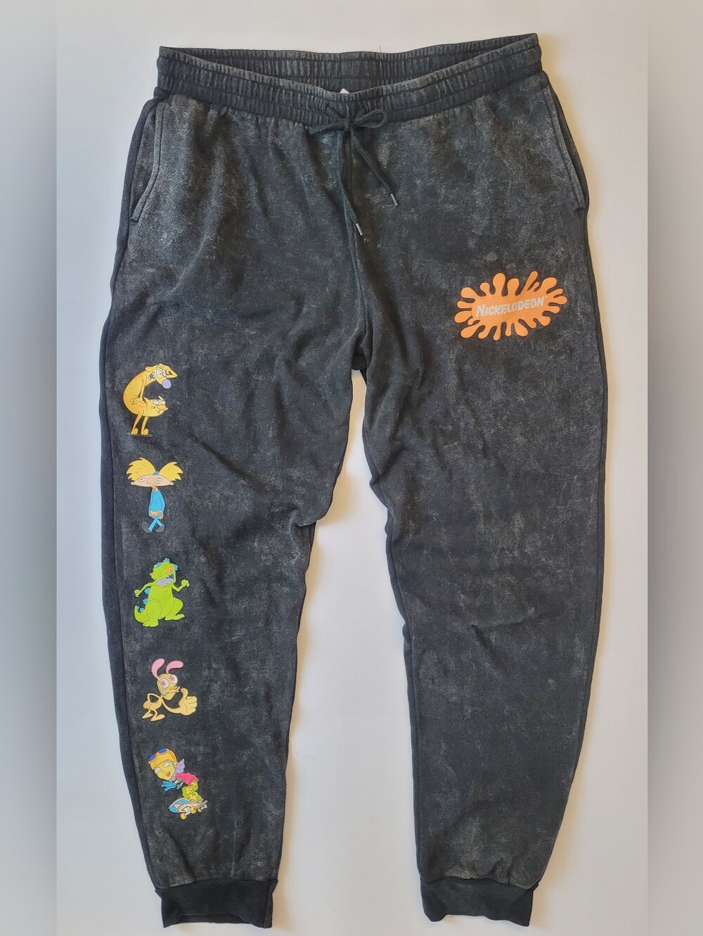 Nickelodeon Retro Character Mineral Wash Joggers XL